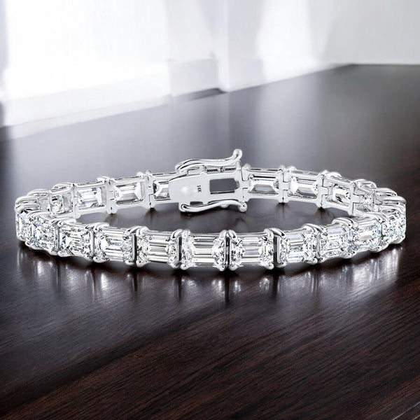 Adalyn Emerald cut Lab Grown Diamond Bracelet