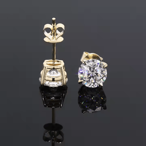 14K 0.50 Ct Lab Grown Diamond Earrings, VVS Diamond Studs