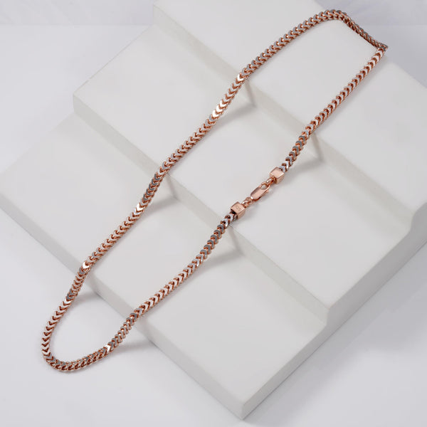 The Figaro Rose Gold Chain